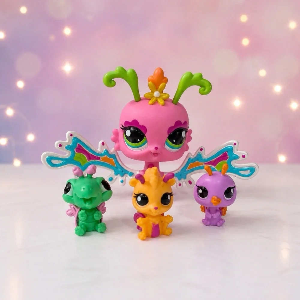 Littlest Pet Shop LPS Fairy Roller Coaster #2795 #2796 #2797 #2798 2012 Set